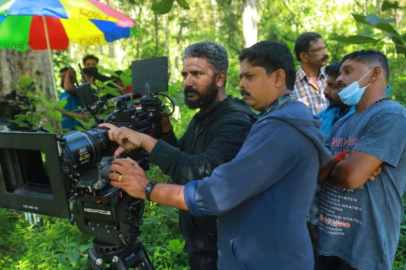 Arun Chalil cinematographer on a forest film set in Kerala , behind the scenes